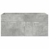vidaXL Sink cabinet with Storage Concrete Grey Engineered Wood