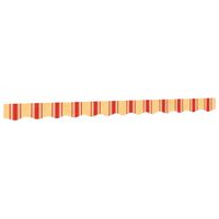 vidaXL Replacement Fabric for Awning Valance Yellow and Orange Stripe 3 m