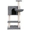 vidaXL Cat Tree with Sisal Scratching Posts Dark Grey 108.5 cm