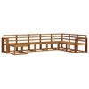 vidaXL Outdoor Sofa Set 8 pcs Natural Solid Acacia Wood