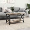 vidaXL Coffee Table Artisan oak 80 x 45 x 45.5 cm Engineered wood