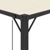 vidaXL Gazebo with Louvered Roof 3x3 m Cream Fabric and Aluminium