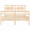 vidaXL Bed Frame without Mattress 120x200 cm Solid Wood