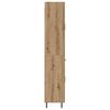 vidaXL Highboard 2 pcs Artisan Oak Engineered Wood and Glass