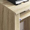vidaXL Desk with Wheels Sonoma Oak 91 x 50 x 77 cm Engineered Wood