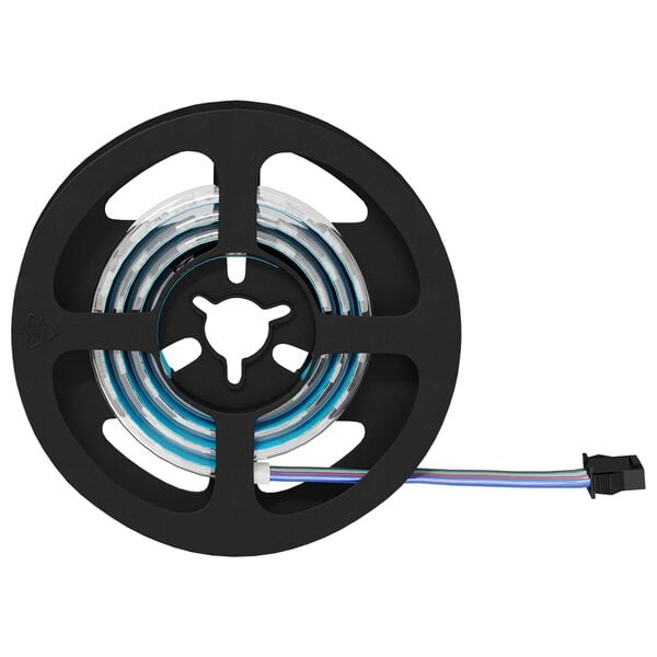 vidaXL LED Strip 4 pcs Black and Transparent 55 x 0.8 x 0.3 cm