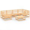 vidaXL 7 Piece Garden Lounge Set Solid Wood Pine