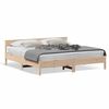 vidaXL Bed Frame without Mattress 200x200 cm Solid Wood Pine