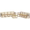 vidaXL Outdoor Sofa Set 9 pcs White 59 x 59 x 37 cm Solid Acacia Wood