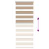 vidaXL Zebra Blind Sand Brown 55x150 cm Fabric Width 50.9 cm Polyester