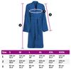 vidaXL Bathrobe KINN Blue M Cotton