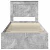 vidaXL Bed Frame with Drawer with Headboard Manual Engineered Wood