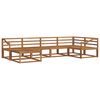 vidaXL Outdoor Sofa Set 6 pcs Natural Solid Acacia Wood