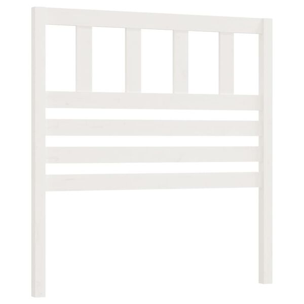 vidaXL Bed Headboard White 81x4x100 cm Solid Wood Pine