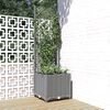 vidaXL Garden Planter Light Grey 40 x 40 x 136 cm