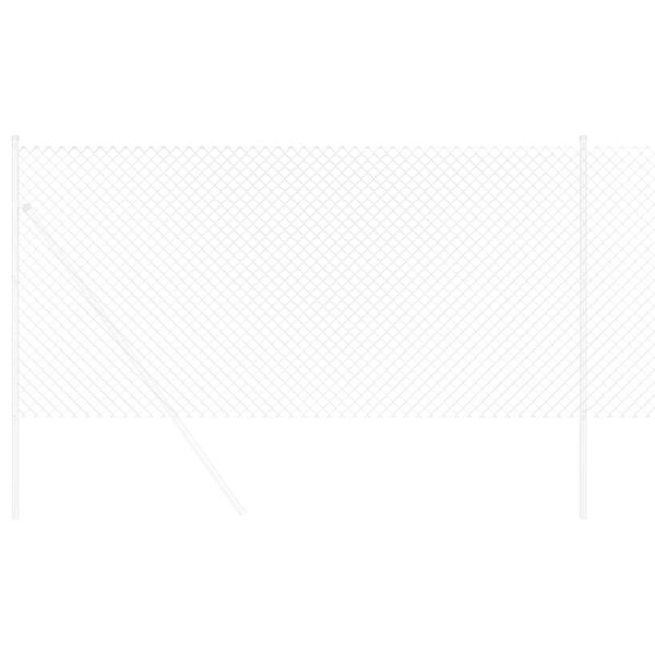 vidaXL Chain Link Fence Silver 25 x 1.2 m Galvanised steel