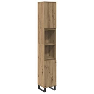 vidaXL Bathroom Cabinet Artisan Oak 30x30x190 cm Engineered Wood