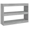 vidaXL Bookcase | Grey sonoma | Engineered wood | 100x30x72 cm