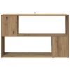 vidaXL Book Cabinet Artisian Oak 100x24x63 cm Engineered Wood