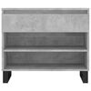 vidaXL Shoe Cabinet Concrete Grey 70x36x60 cm Engineered Wood