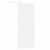 vidaXL Sliding Door ORKDAL White 93 x 211 cm Solid Pine Wood