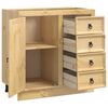 vidaXL Cabinet SKI Honey Brown 80 x 46 x 81 cm Solid Pine Wood