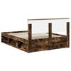 vidaXL Bed Frame Smoked Oak 160 x 200 cm Engineered wood