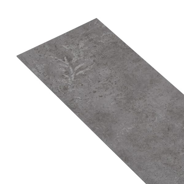 vidaXL PVC Flooring Planks 5.02 m&sup2; 2 mm Self-adhesive Concrete Grey