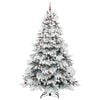 vidaXL Artificial Christmas Tree with 300 LEDs White 240 cm PE and PVC