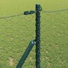 vidaXL Fence Post Green 10 x 1.2 m (50 mm mesh) Steel and PVC