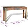 vidaXL Console Table with 3 Drawers Reclaimed Wood