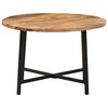 vidaXL Coffee Table 54x54x35 cm Solid Wood Mango and Iron