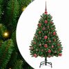 vidaXL Artificial Christmas Tree 120 cm 150 LEDs Warm White Green