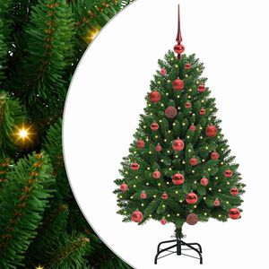 vidaXL Artificial Christmas Tree 120 cm 150 LEDs Warm White Green