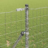 vidaXL Fence with Post Silver 1 x 10 m Steel and PVC