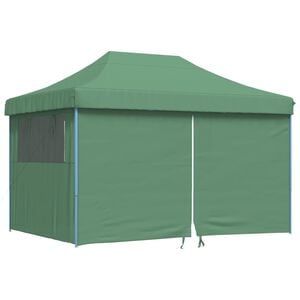 vidaXL Foldable Party Tent Pop-Up with 4 Sidewalls Green