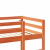 vidaXL Loft Bed Frame without Mattress Wax Brown 80x200 cm Solid Wood Pine