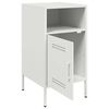 vidaXL Bedside Cabinets 2 pcs White 36x39x68 cm Steel