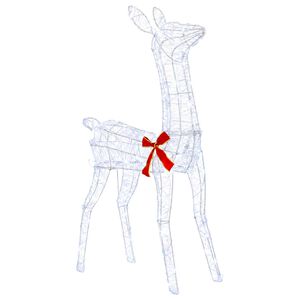 vidaXL 3D Christmas Reindeer LOVIISA 110 LEDs Cold White