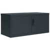 vidaXL File Cabinet Anthracite 90x40x145 cm Steel