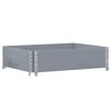 vidaXL Garden Planter Grey 80x60 cm Solid Wood Pine