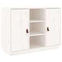 vidaXL Sideboard White 100x40x75 cm Solid Wood Pine