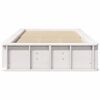 vidaXL Bed Frame White 75 x 190 cm Solid Pine Wood