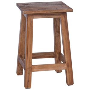 vidaXL Stool Natural 30 x 30 x 47 cm Mahogany Wood