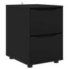 vidaXL Storage Cabinet Black 40 x 48 x 57 cm Engineered Wood