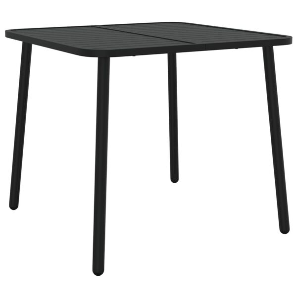 vidaXL Garden Table Anthracite 80x80x71 cm Steel