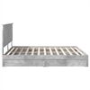 vidaXL Storage Bed Concrete Grey 200 x 200 cm Engineered Wood
