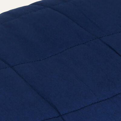 vidaXL Weighted Blanket Blue 138x200 cm Single 6 kg Fabric