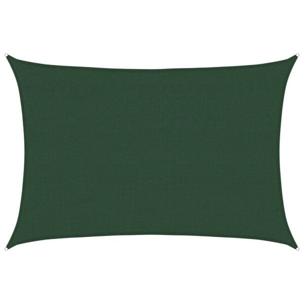 vidaXL Sunshade Sail 160 g/m&sup2; Dark Green 4x5 m HDPE