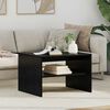vidaXL Coffee Table Black Oak 60 x 50 x 40 cm Engineered Wood